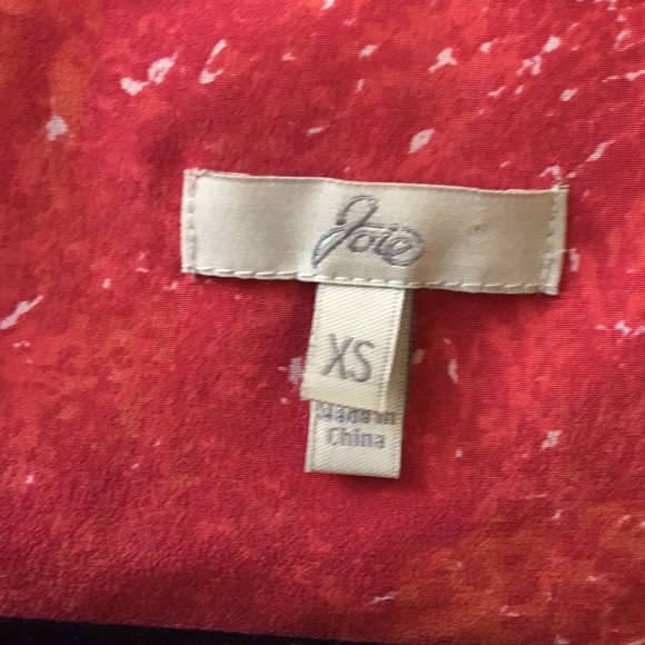 Joie Red Silk Sleeveless Top - Picture 4 of 6